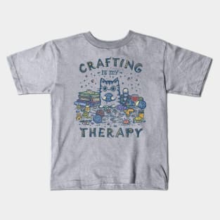 Crafting is my Therapy Kids T-Shirt